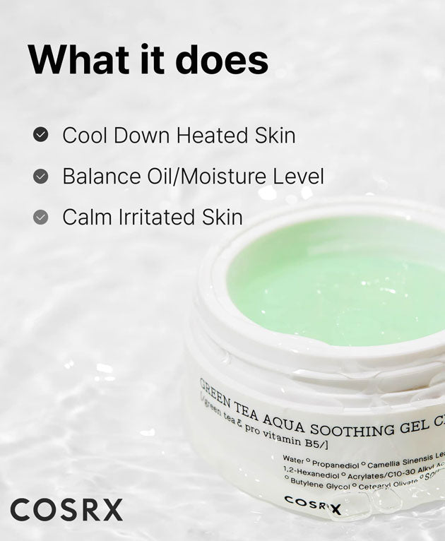 Hydrium Green Tea Aqua Soothing Gel Cream K-Beauty [COSRX] Korean Beauty