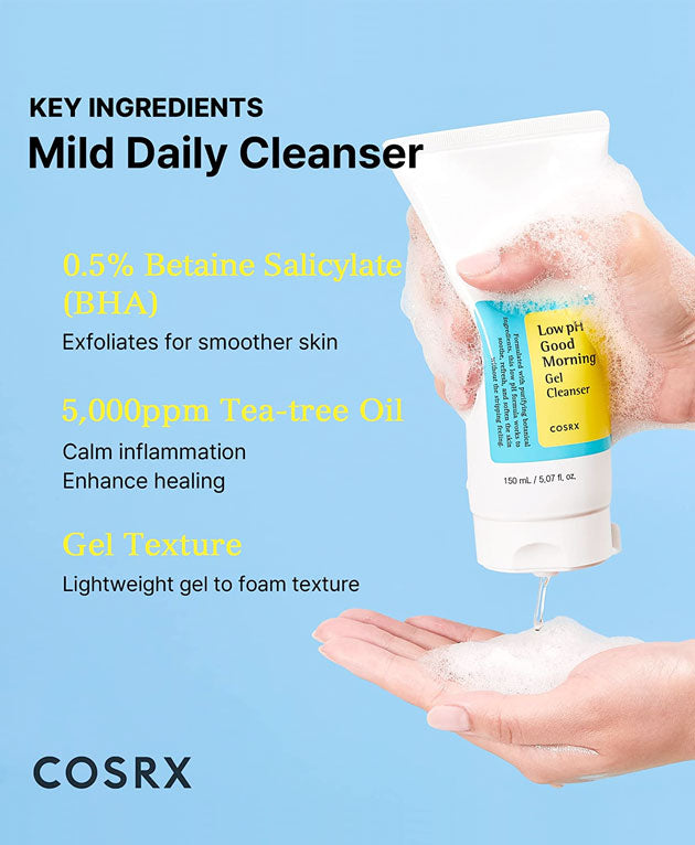 Low Ph Good Morning Gel Cleanser K-Beauty [COSRX] Korean Beauty