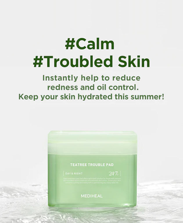 Teatree Trouble Toner Pad [MEDIHEAL] Korean Beauty