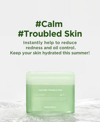 Teatree Trouble Toner Pad [MEDIHEAL] Korean Beauty