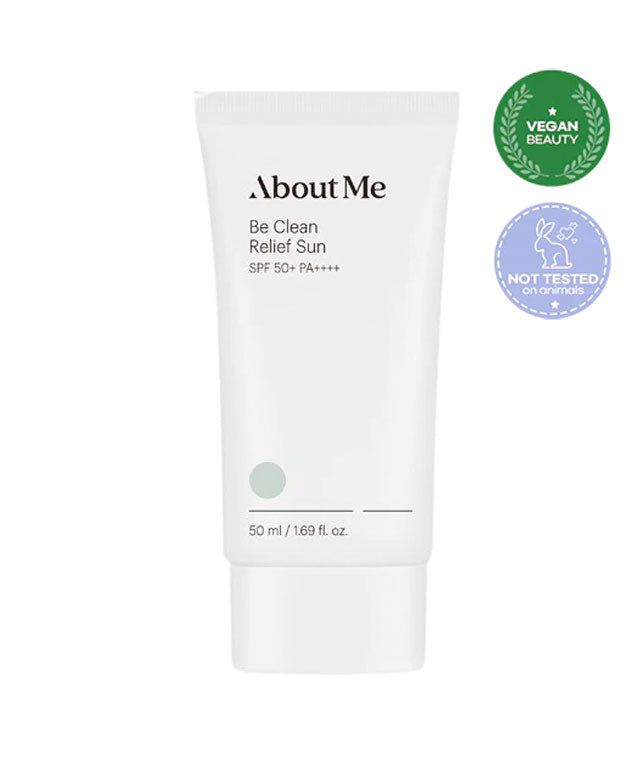 BE Clean Relief Sun SPF50+ PA++++ 1.69oz / 50ml Non-nano,Vegan K-Beauty [ABOUT ME] Korean Beauty