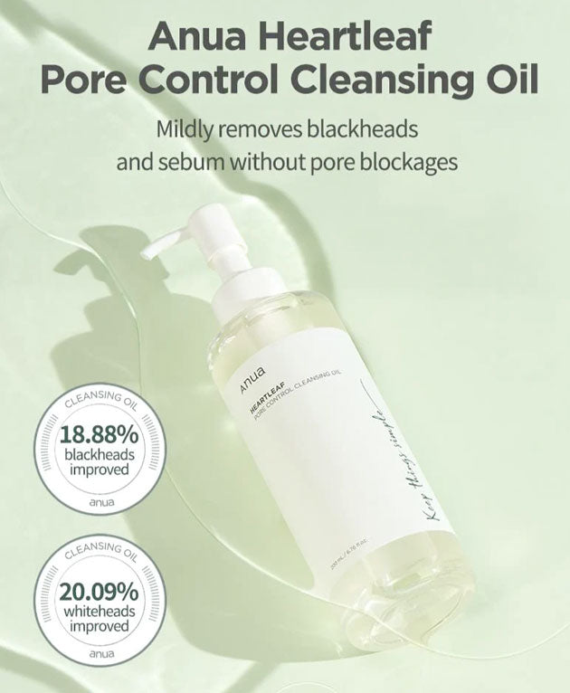 Heartleaf Pore Control Cleansing Oil 200mL [ANUA] Korean Beauty