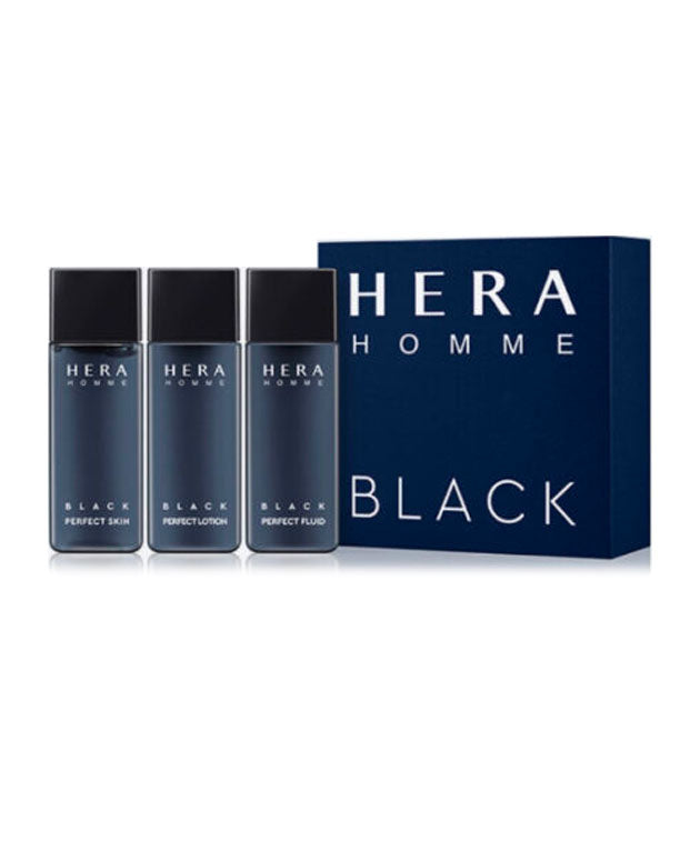 Homme Black Perfect Skincare Set Fluid Set for MEN 20ml Skin + 20ml Lotion + 20ml [HERA]