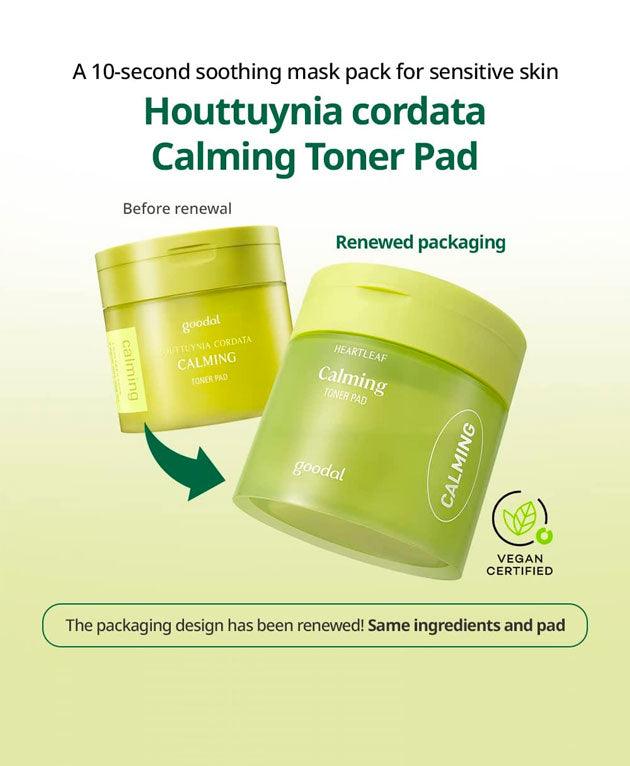 Heartleaf Houttuynia Calming Toner Pad [GOODAL] Korean Beauty - K Beauty 4 Biz