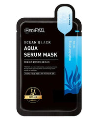 Ocean Black Aqua Serum Mask, 5 PACK [MEDIHEAL] Korean Beauty - K Beauty 4 Biz