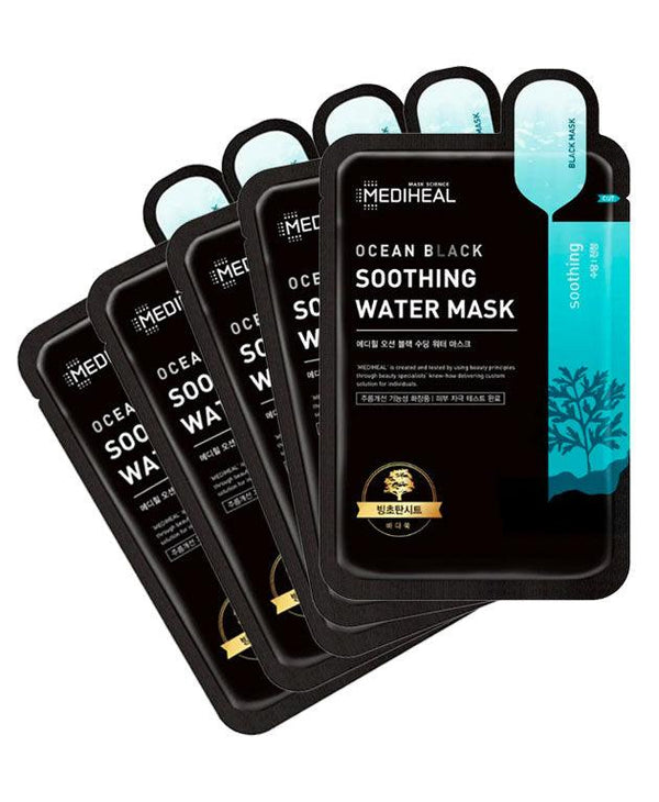 Ocean Black Soothing Water Mask, 5 PACK [MEDIHEAL] Korean Beauty - K Beauty 4 Biz