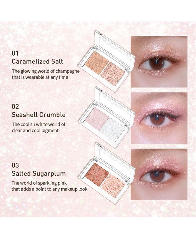 Duo Pocket Glitter Shadow [PERIPERA] Korean Beauty - K Beauty 4 Biz