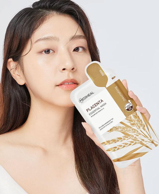 Placenta Essential Face Mask PACK 10 [MEDIHEAL] Korean Beauty - K Beauty 4 Biz