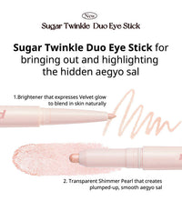 Sugar Twinkle Duo Eye Stick [PERIPERA] Korean Beauty