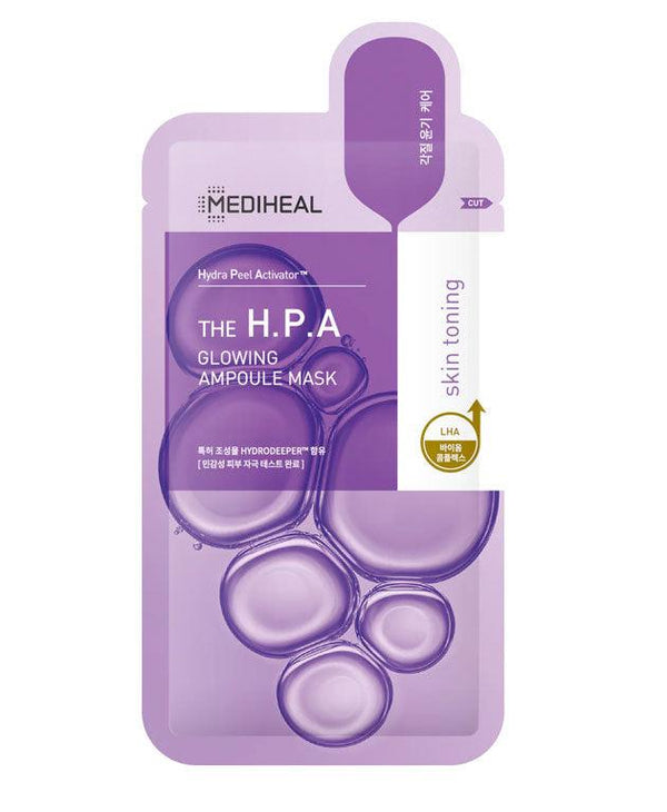 The H.P.A Glowing Nourishing Ampoule Face Mask PACK 10 [MEDIHEAL] Korean Beauty - K Beauty 4 Biz