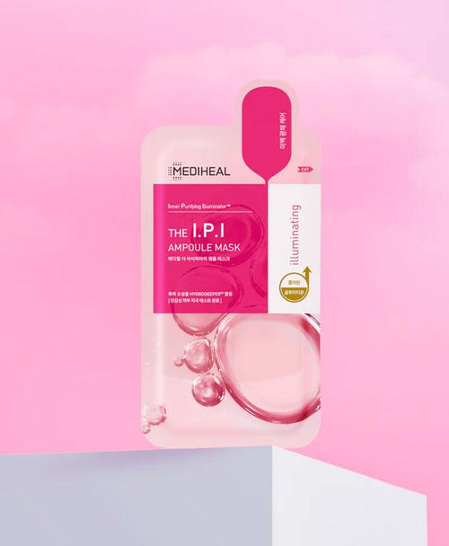 The I.P.I. Brightening Ampoule Face Mask PACK 10 [MEDIHEAL] Korean Bea   Kbeauty Guru