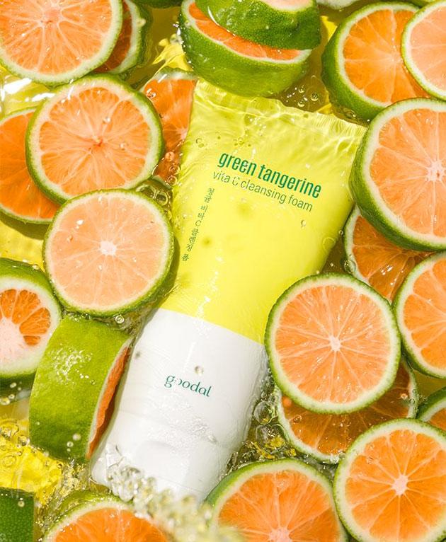 Green Tangerine Vita C Cleansing Foam [GOODAL] Korean Beauty - K Beauty 4 Biz